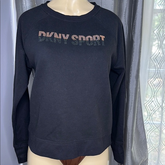 Dkny Sweaters - DKNY women’s  Sport Black Sweatshirt Sz S
